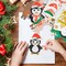 12 Pack Christmas Crafts for Kids Christmas Foam Stickers with Snowman Penguin Santa Claus Elf Gingerbread Man Reindeer Pattern Christmas Arts and Crafts DIY for Kids Boys Girls